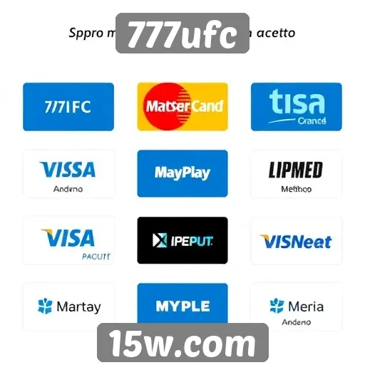 Métodos de pagamento aceitos no 777ufc